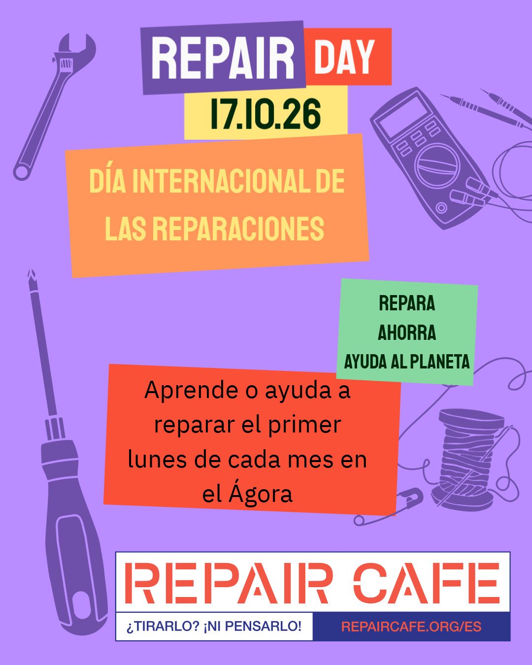 Sábado 17 de octubre: Día Internacional de la Reparación